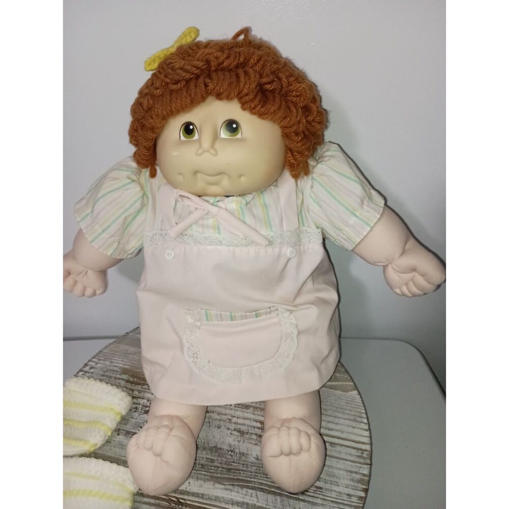 Vintage Doll:  Soft Fabric Body with Wool Hair / Outfit from Cotton Candy